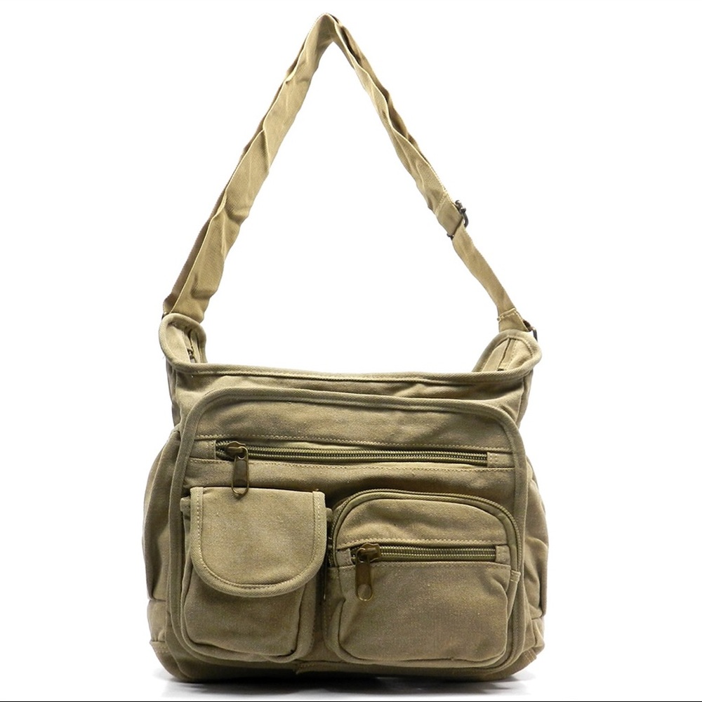 Military Canvas Casual/Messenger Crossbody Bag